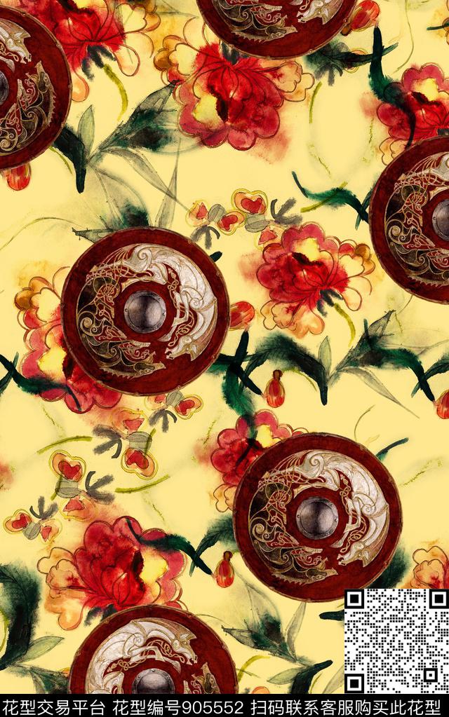 民族风波西米亚中国风数码印花华亿平台下载（图片编号: 905552） - 瓦栏（Walan）