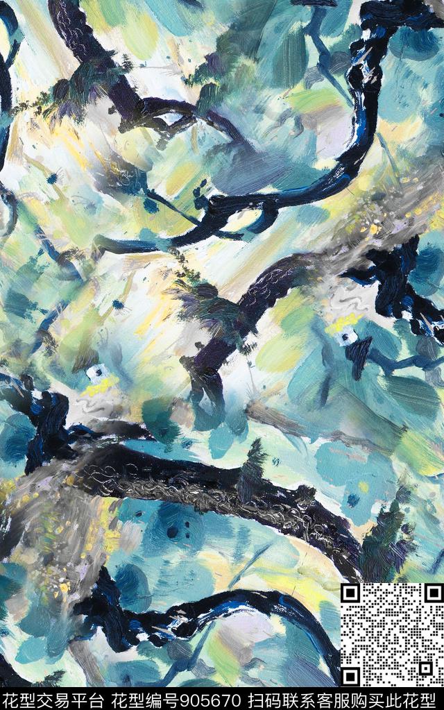 抽象民族风数码华亿平台数码印花华亿平台下载（图片编号: 905670） - 瓦栏（Walan）