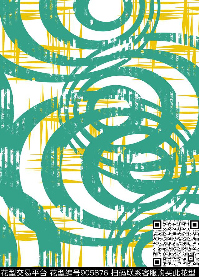 线条创意抽象传统印花华亿平台下载（图片编号: 905876） - 瓦栏（Walan）