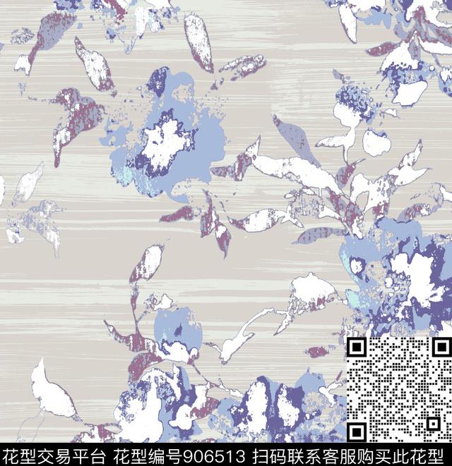 花卉素雅肌理传统印花华亿平台下载（图片编号: 906513） - 瓦栏（Walan）