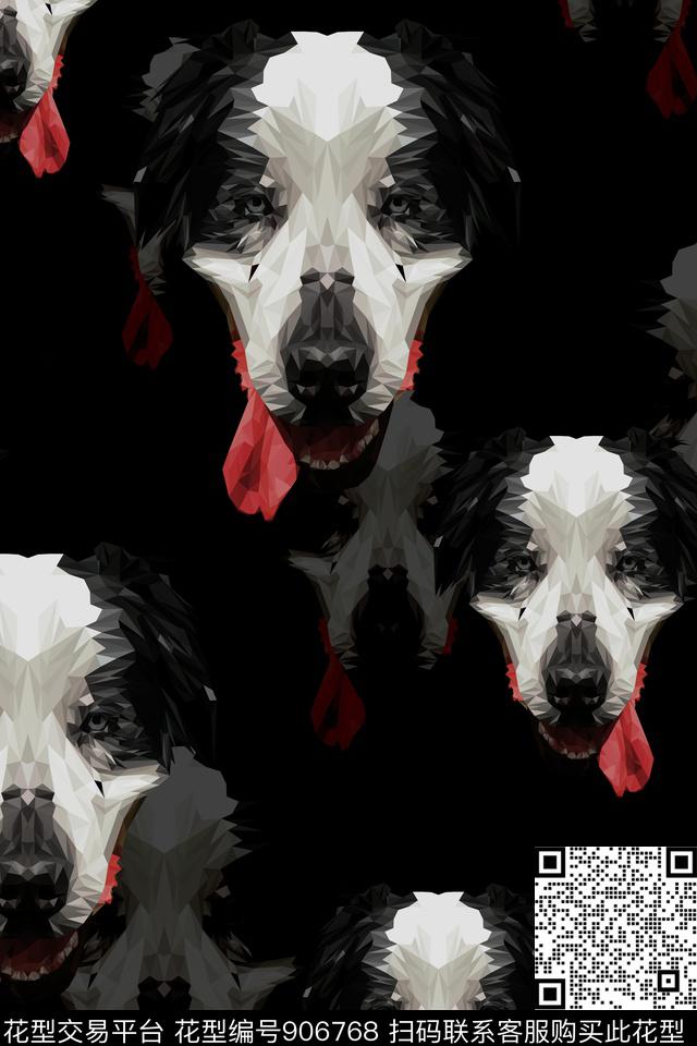 男装几何动物数码印花华亿平台下载（图片编号: 906768） - 瓦栏（Walan）