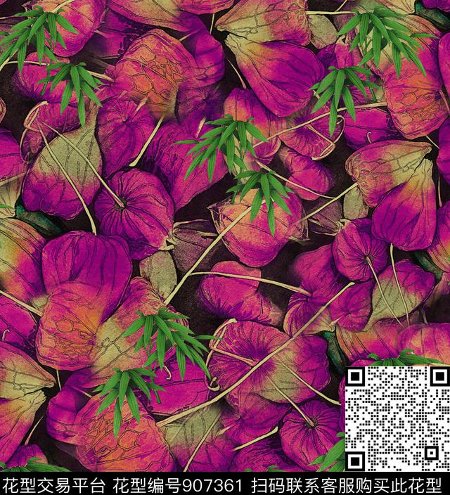 竹子油画华亿平台水果数码印花华亿平台下载（图片编号: 907361） - 瓦栏（Walan）