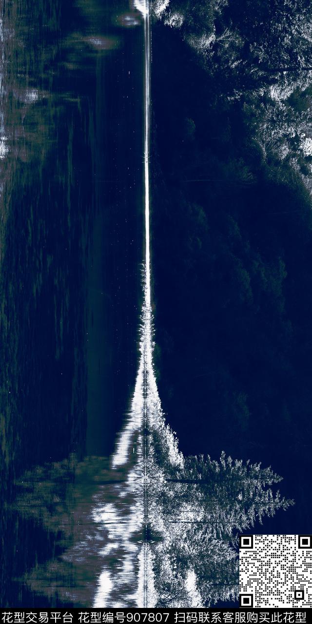 长巾风景景观淑女数码印花华亿平台下载（图片编号: 907807） - 瓦栏（Walan）