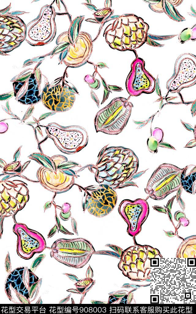 花卉素雅小碎花传统印花华亿平台下载（图片编号: 908003） - 瓦栏（Walan）