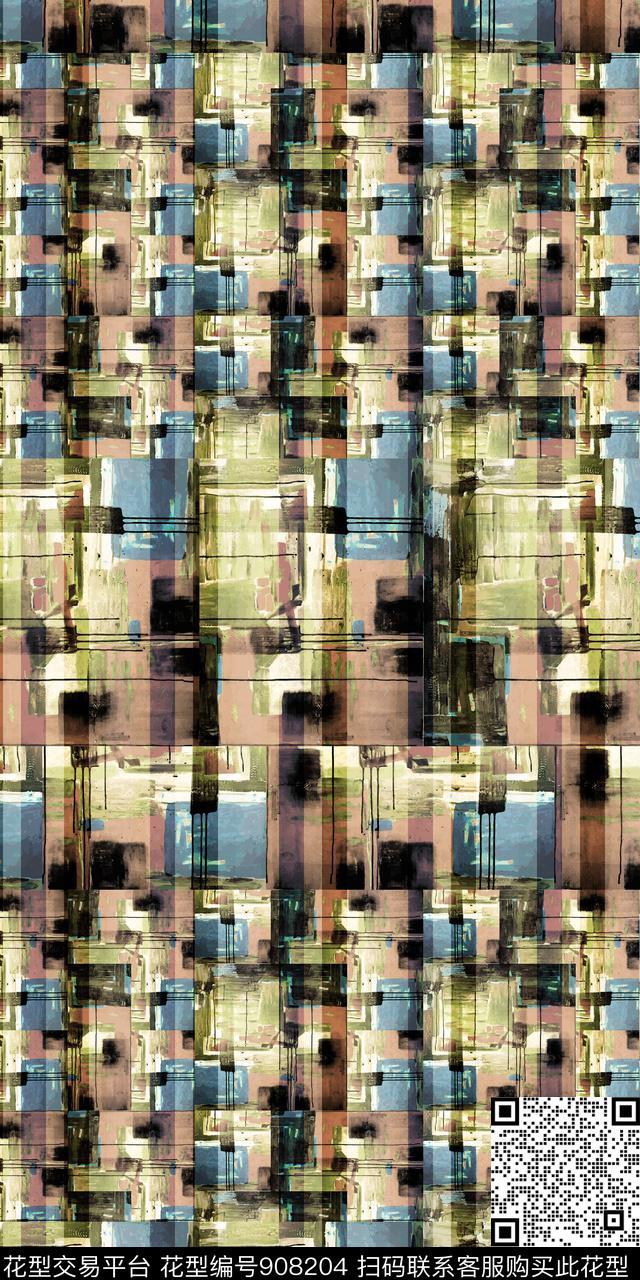 几何数码华亿平台迷彩数码印花华亿平台下载（图片编号: 908204） - 瓦栏（Walan）