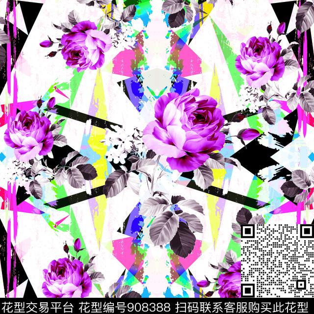 数码华亿平台小碎花花卉数码印花华亿平台下载（图片编号: 908388） - 瓦栏（Walan）