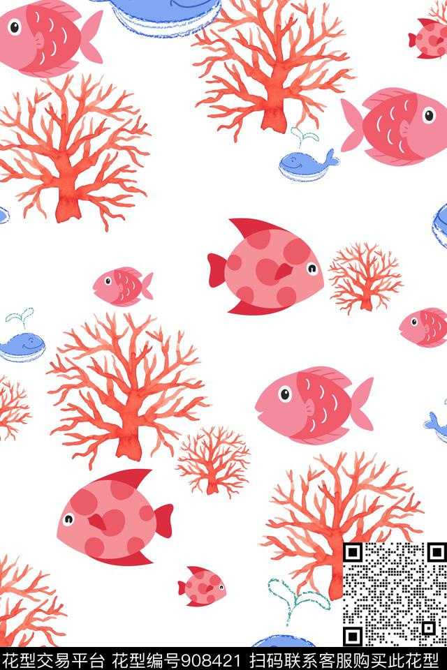 卡通泳装日韩传统印花华亿平台下载（图片编号: 908421） - 瓦栏（Walan）