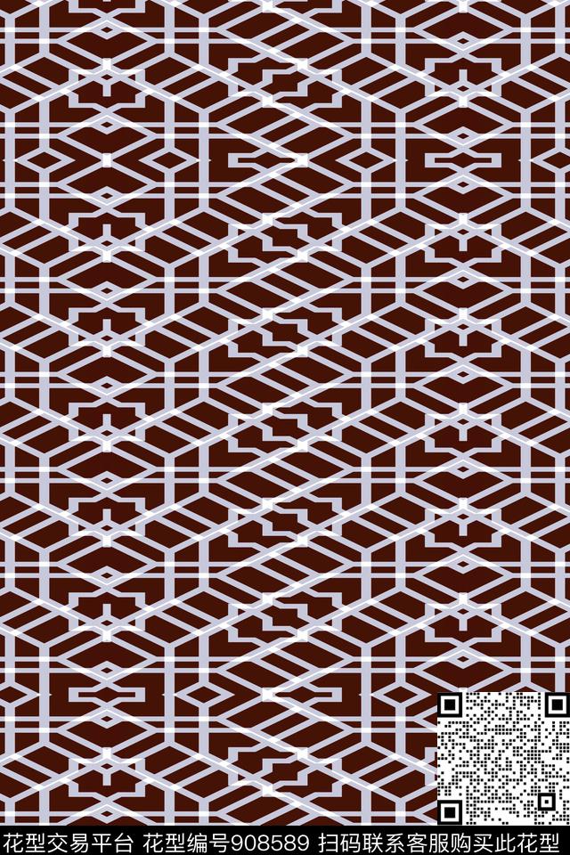 男士条纹条纹几何条纹艺术传统印花华亿平台下载（图片编号: 908589） - 瓦栏（Walan）