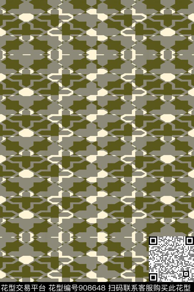 几何男装几何撞色条纹传统印花华亿平台下载（图片编号: 908648） - 瓦栏（Walan）