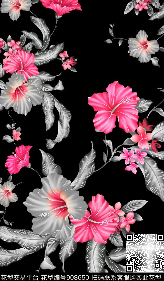 数码华亿平台小碎花月季花数码印花华亿平台下载（图片编号: 908650） - 瓦栏（Walan）