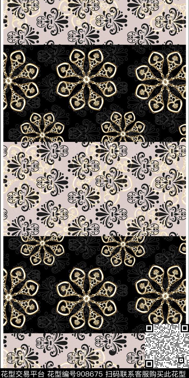 民族风长巾披肩长巾传统印花华亿平台下载（图片编号: 908675） - 瓦栏（Walan）