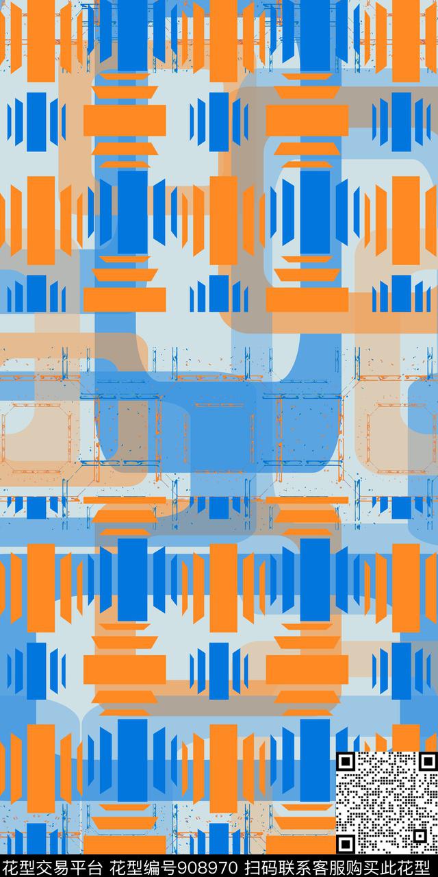 几何民族风丝巾围巾秀场传统印花华亿平台下载（图片编号: 908970） - 瓦栏（Walan）