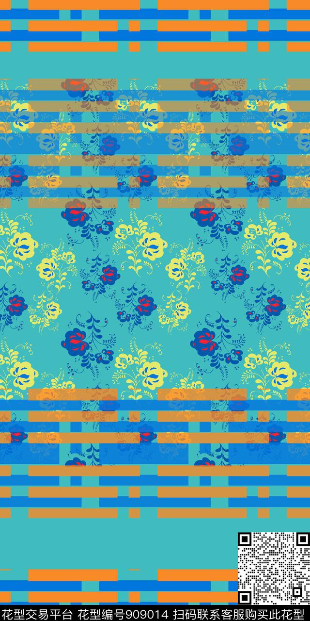 几何民族风碎花几何传统印花华亿平台下载（图片编号: 909014） - 瓦栏（Walan）