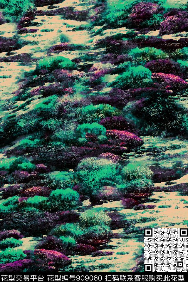 中国风风景景观数码印花华亿平台下载（图片编号: 909060） - 瓦栏（Walan）