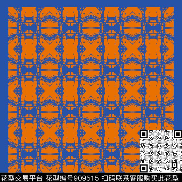 丝巾围巾秀场休闲风肌理传统印花华亿平台下载（图片编号: 909515） - 瓦栏（Walan）