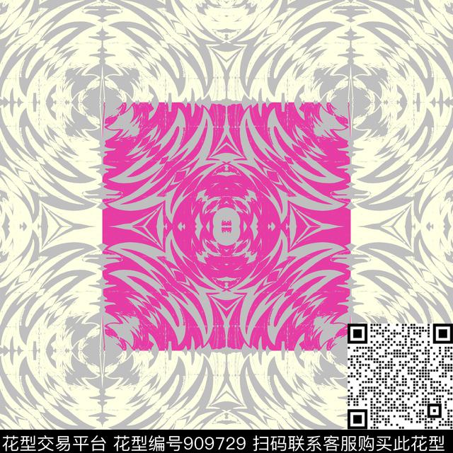 肌理笔触条纹传统印花华亿平台下载（图片编号: 909729） - 瓦栏（Walan）