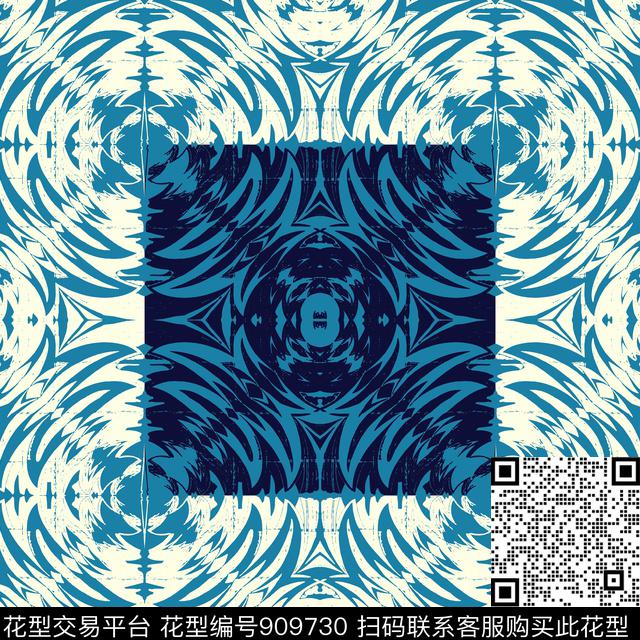 肌理笔触条纹传统印花华亿平台下载（图片编号: 909730） - 瓦栏（Walan）