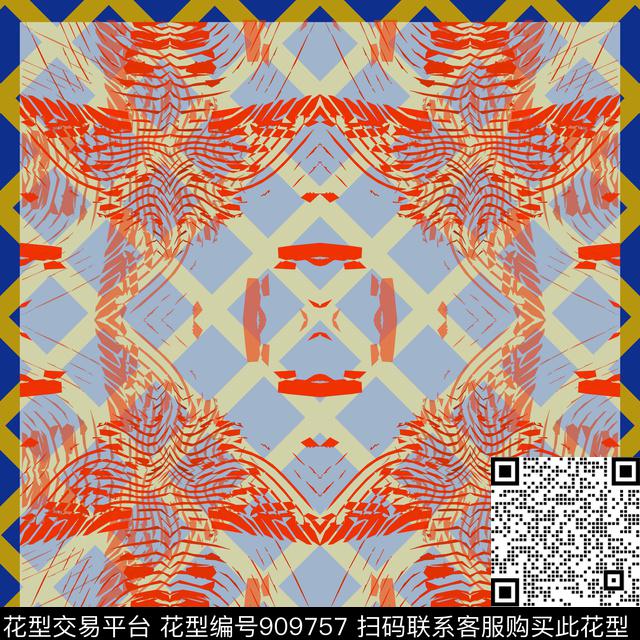 肌理笔触条纹传统印花华亿平台下载（图片编号: 909757） - 瓦栏（Walan）