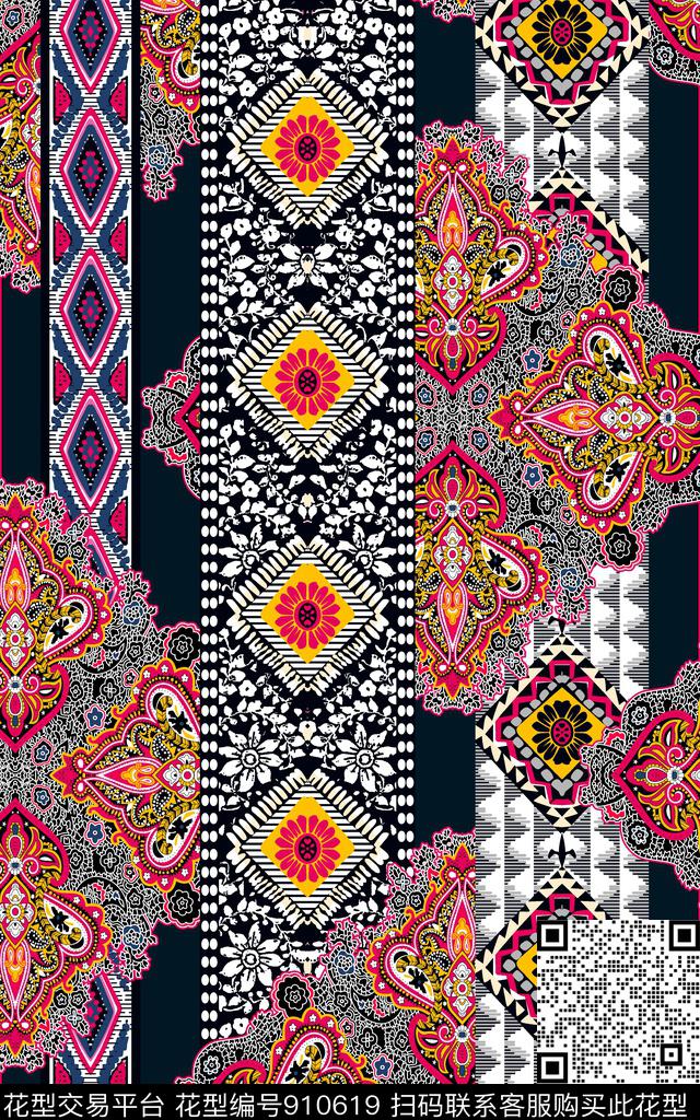 佩斯利中老年波普传统印花华亿平台下载（图片编号: 910619） - 瓦栏（Walan）