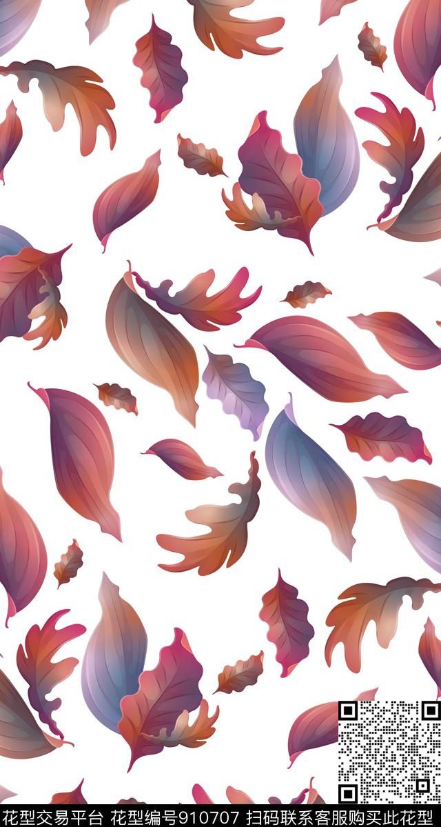 趣味素雅创意数码印花华亿平台下载（图片编号: 910707） - 瓦栏（Walan）