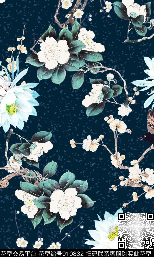 大牌风香云纱数码华亿平台数码印花华亿平台下载（图片编号: 910832） - 瓦栏（Walan）