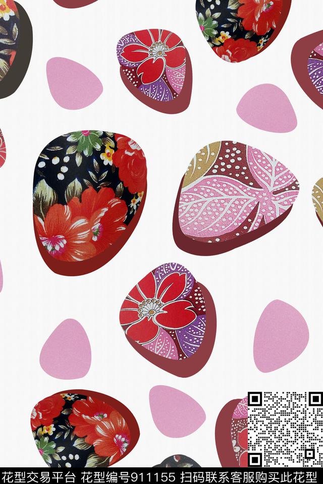 趣味几何石头数码印花华亿平台下载（图片编号: 911155） - 瓦栏（Walan）