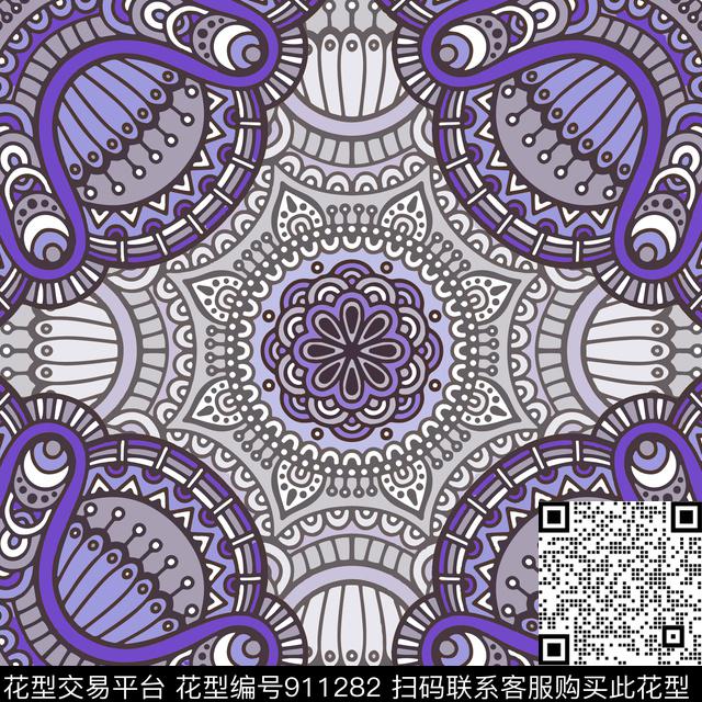 条纹传统华亿平台民族风数码印花华亿平台下载（图片编号: 911282） - 瓦栏（Walan）