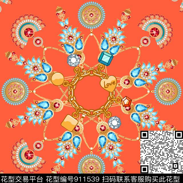 方巾洋阳---丝巾珠宝华亿平台数码印花华亿平台下载（图片编号: 911539） - 瓦栏（Walan）