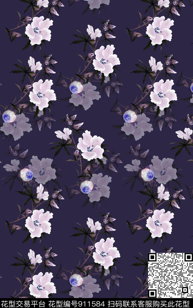 花卉女装小碎花数码印花华亿平台下载（图片编号: 911584） - 瓦栏（Walan）