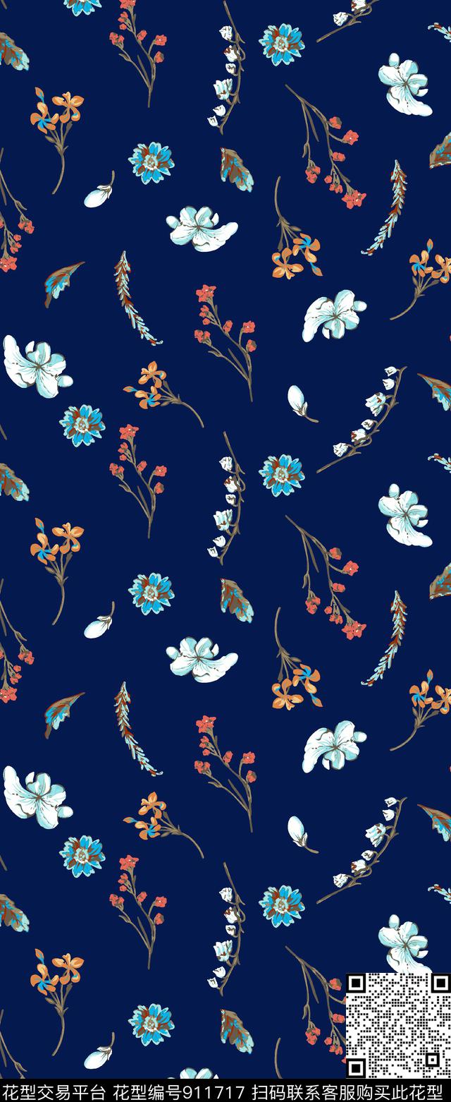 简约秋冬华亿平台素雅数码印花华亿平台下载（图片编号: 911717） - 瓦栏（Walan）