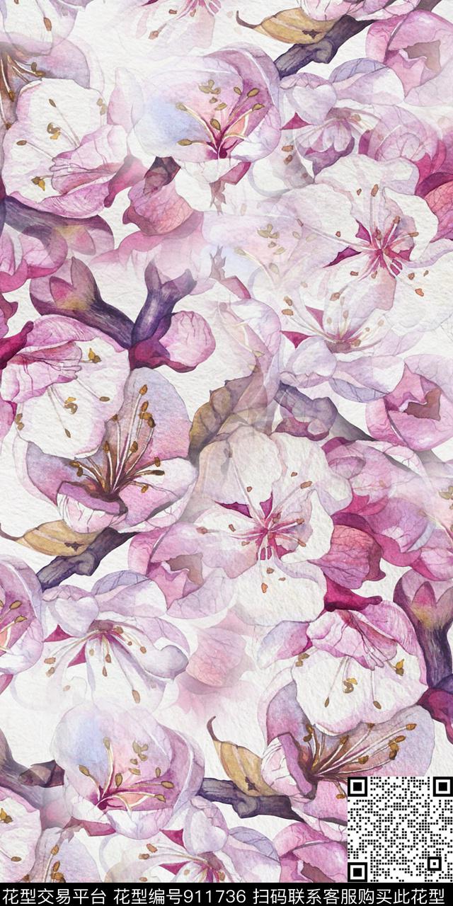 植物数码华亿平台花卉数码印花华亿平台下载（图片编号: 911736） - 瓦栏（Walan）