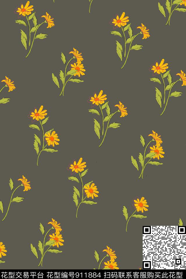 女装花卉休闲传统印花华亿平台下载（图片编号: 911884） - 瓦栏（Walan）