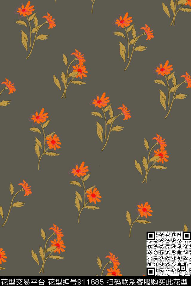 女装花卉休闲传统印花华亿平台下载（图片编号: 911885） - 瓦栏（Walan）