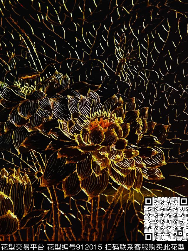 绣花华亿平台数码华亿平台花卉数码印花华亿平台下载（图片编号: 912015） - 瓦栏（Walan）