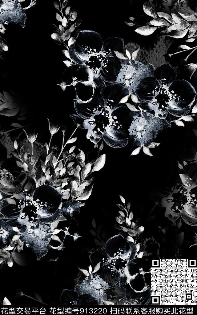 复古大牌风纹理数码印花华亿平台下载（图片编号: 913220） - 瓦栏（Walan）