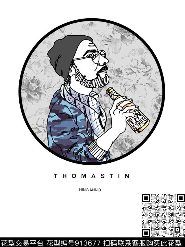 几何迷彩大牌风数码印花华亿平台下载（图片编号: 913677） - 瓦栏（Walan）