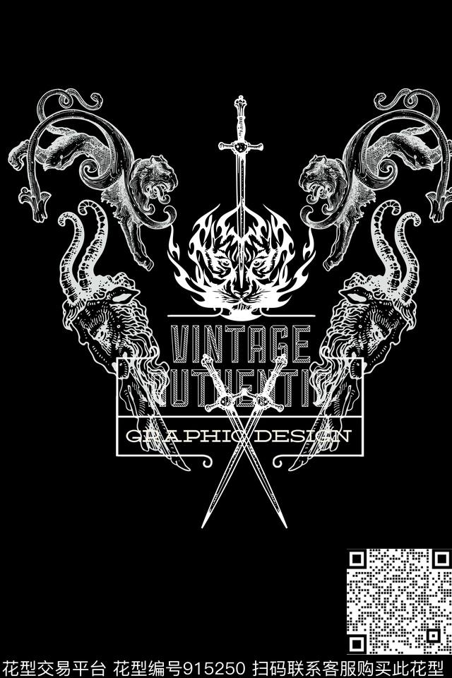 抽象几何男装传统印花华亿平台下载（图片编号: 915250） - 瓦栏（Walan）