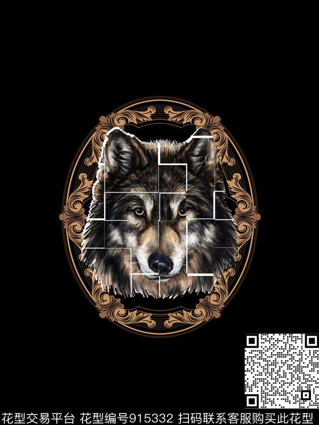 男装胸前独幅定位花数码印花华亿平台下载（图片编号: 915332） - 瓦栏（Walan）