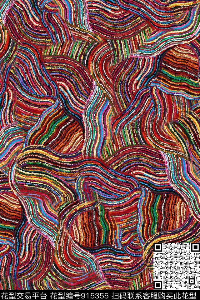 肌理布纹条纹数码印花华亿平台下载（图片编号: 915355） - 瓦栏（Walan）