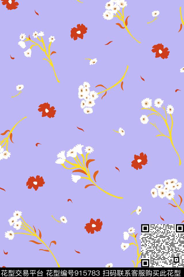 复古小雏菊小碎花传统印花华亿平台下载（图片编号: 915783） - 瓦栏（Walan）