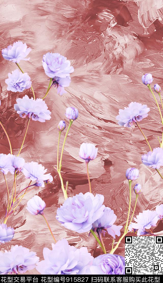 中老年家居服连衣裙数码印花华亿平台下载（图片编号: 915827） - 瓦栏（Walan）