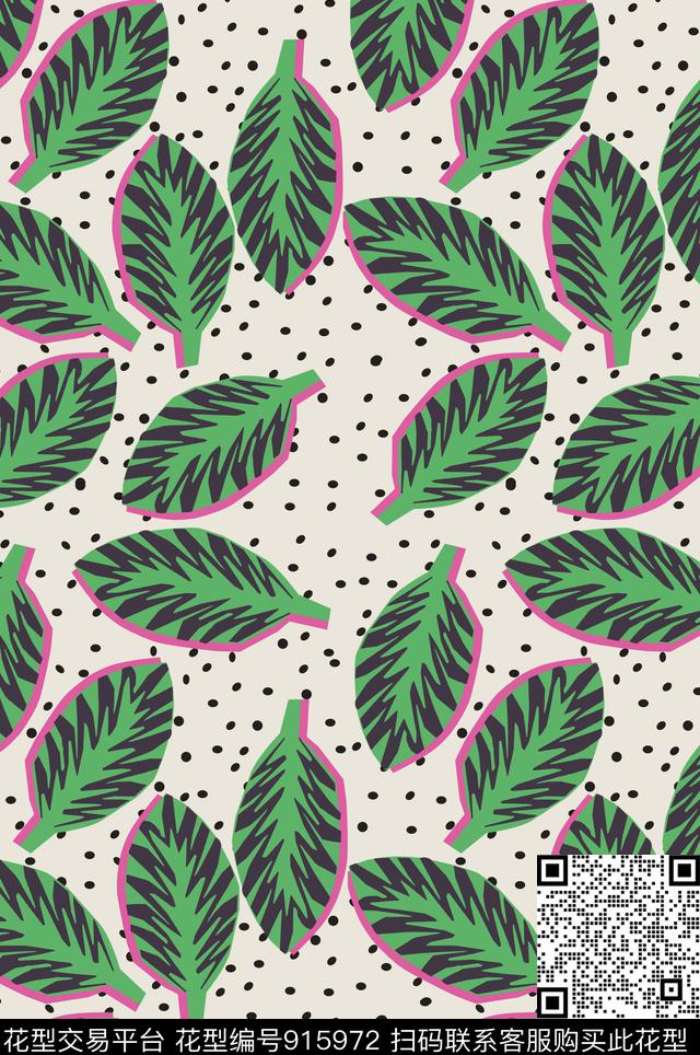 几何花卉绿植树叶热带华亿平台传统印花华亿平台下载（图片编号: 915972） - 瓦栏（Walan）