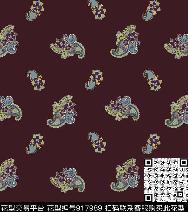 民族风民族花卉满版散花数码印花华亿平台下载（图片编号: 917989） - 瓦栏（Walan）