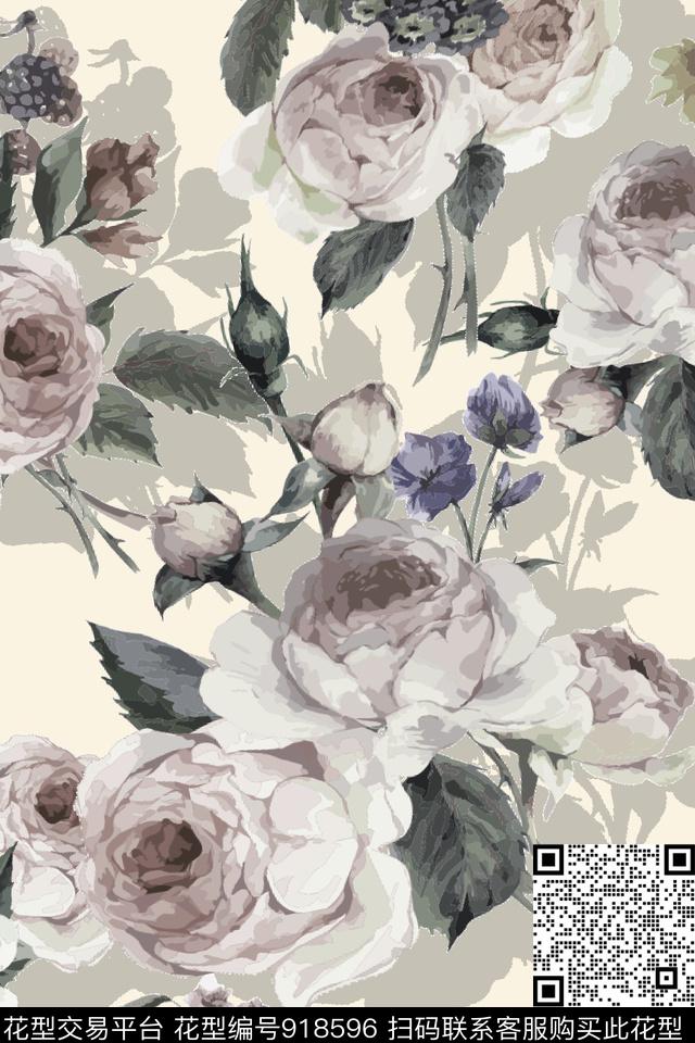 几何动物迷彩数码印花华亿平台下载（图片编号: 918596） - 瓦栏（Walan）