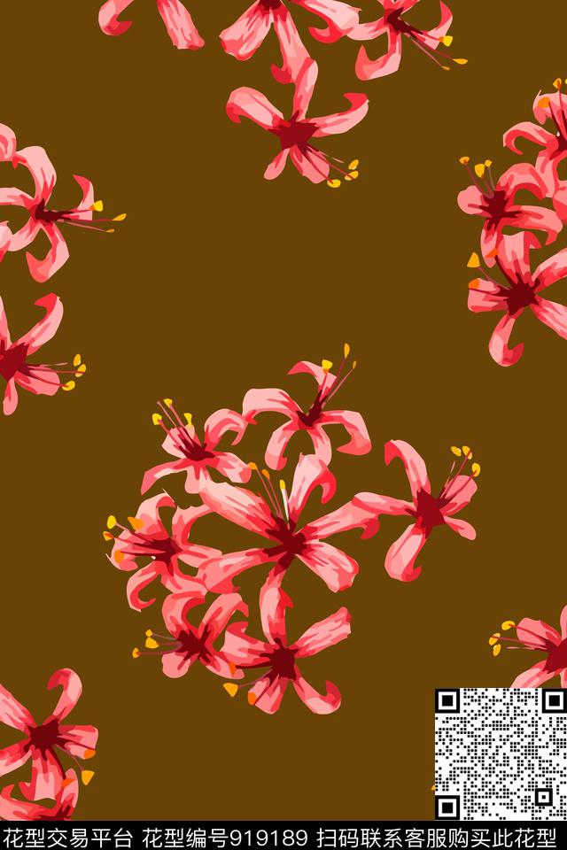 秋冬华亿平台花卉女装数码印花华亿平台下载（图片编号: 919189） - 瓦栏（Walan）