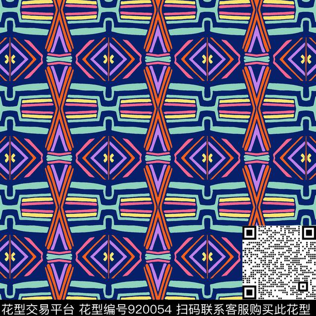 民族风泳装大牌风传统印花华亿平台下载（图片编号: 920054） - 瓦栏（Walan）