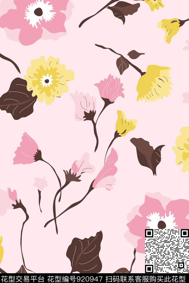 小碎花浪漫甜美淑女优雅传统印花华亿平台下载（图片编号: 920947） - 瓦栏（Walan）