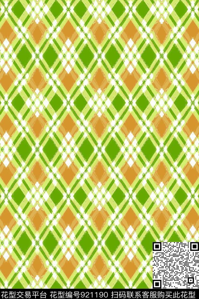格子衫条纹菱形条纹数码印花华亿平台下载（图片编号: 921190） - 瓦栏（Walan）