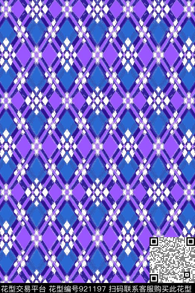 格子衫条纹菱形条纹数码印花华亿平台下载（图片编号: 921197） - 瓦栏（Walan）