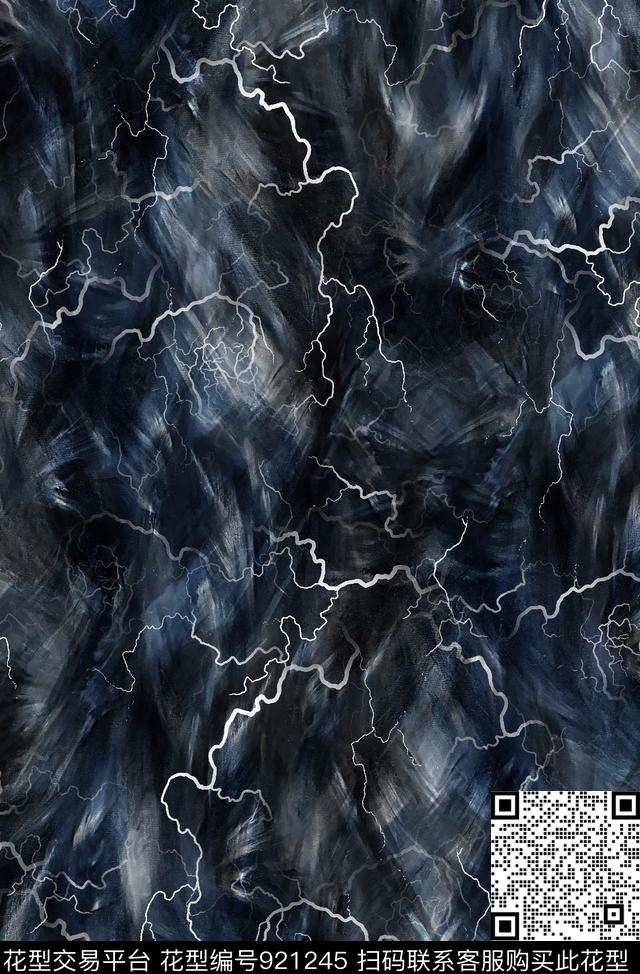 潮牌复古肌理数码印花华亿平台下载（图片编号: 921245） - 瓦栏（Walan）